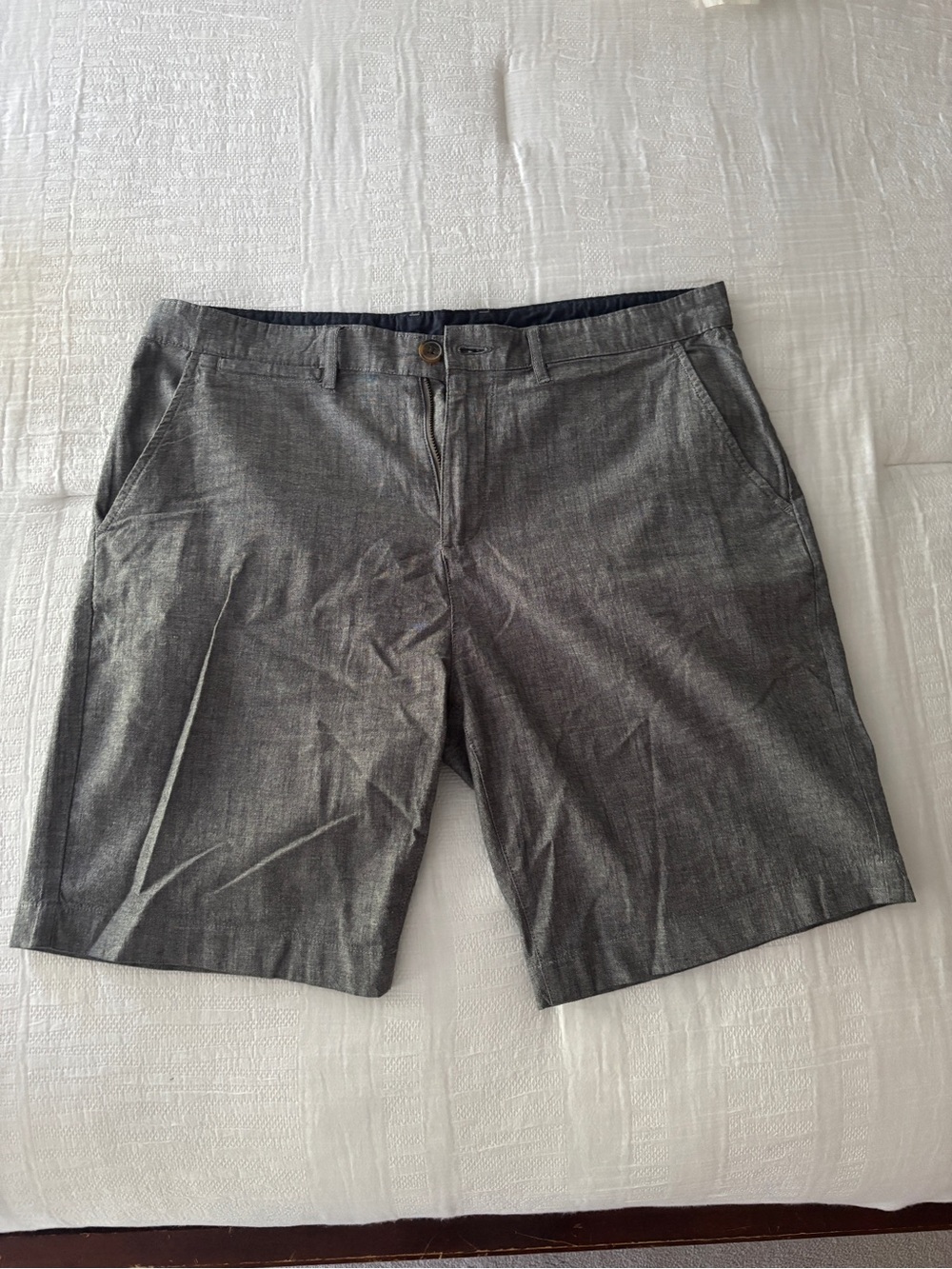 JACHS NEW YORK STRETCH CHAMBRAY SHORT
